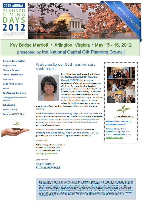 ncgpcconf meeting1 %page photo ncgpcconf meeting1 True/False Friday: That special organization event youve been planning for will be over all too quickly. %page