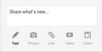Share What's New Google Plus