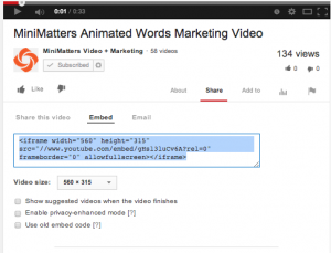 Embed YouTube video