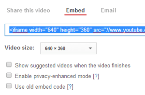 embedcodefromYouTube