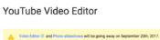 YouTube Editor and YouTube Slideshows News