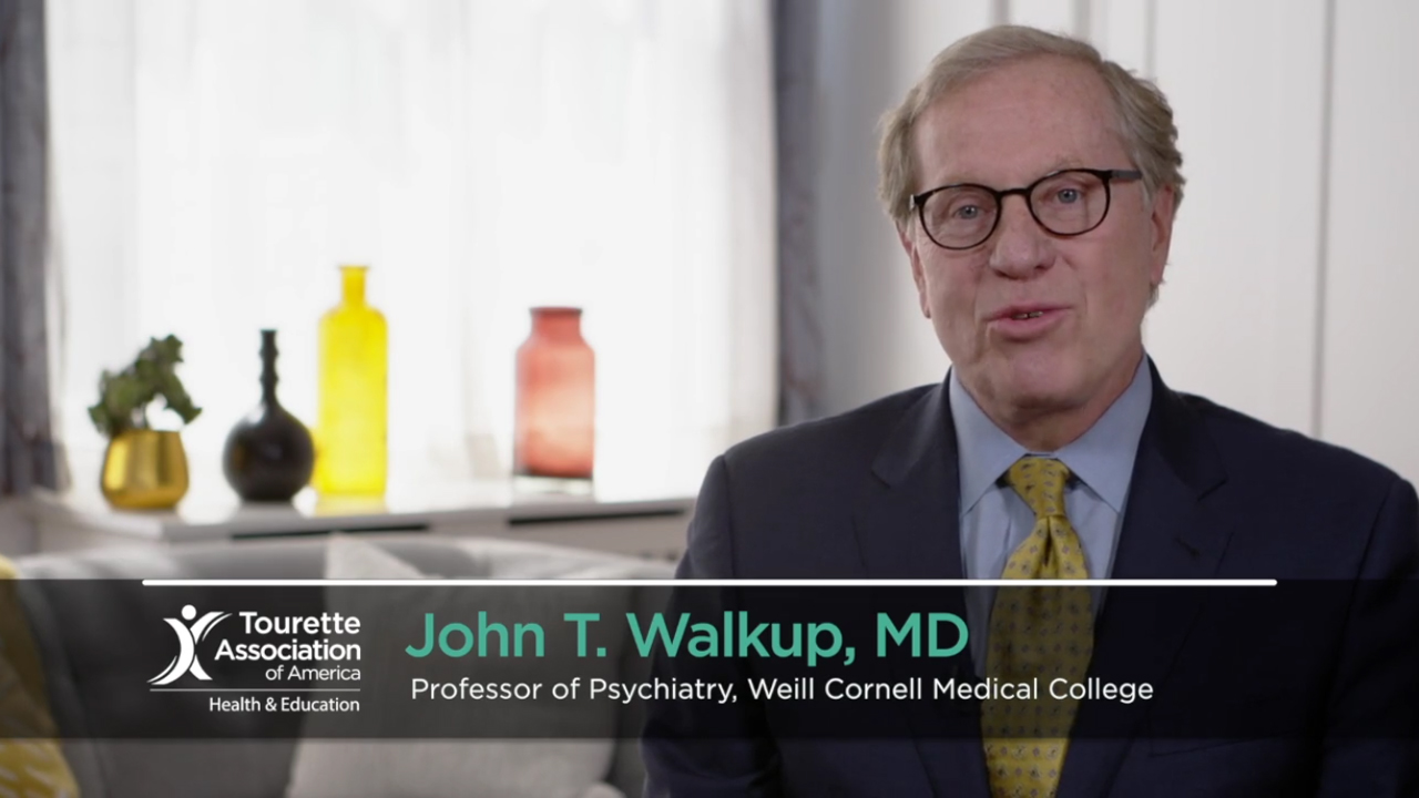 John T Walkup MD explaining Tourette terms Medical Expert Video %page