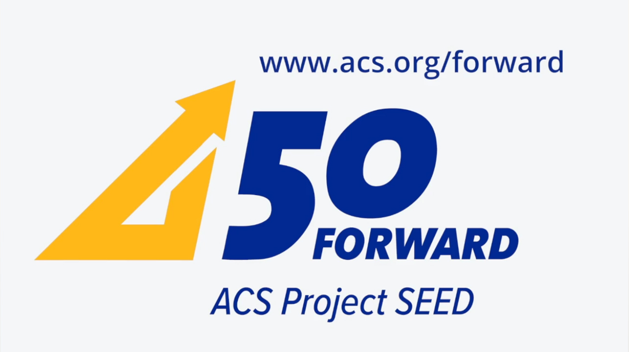 animated campaign logo minimatters produced for american chemical society project seed 50 forward