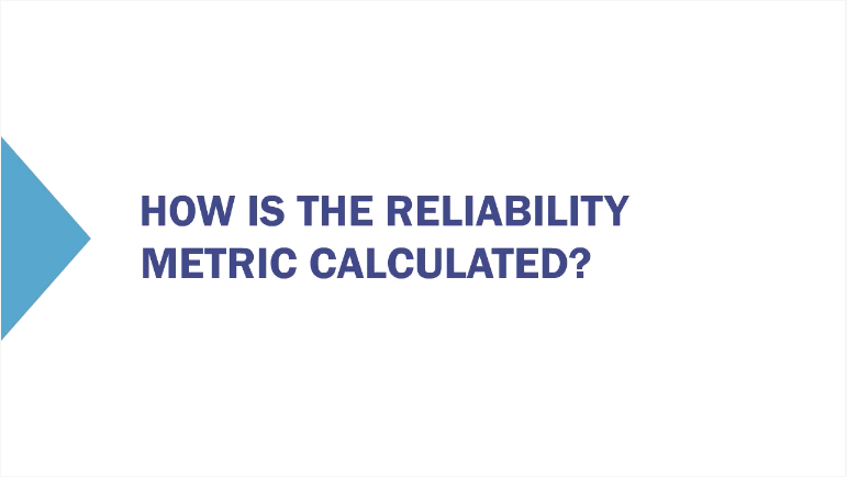 How Reliability Metric Calculated