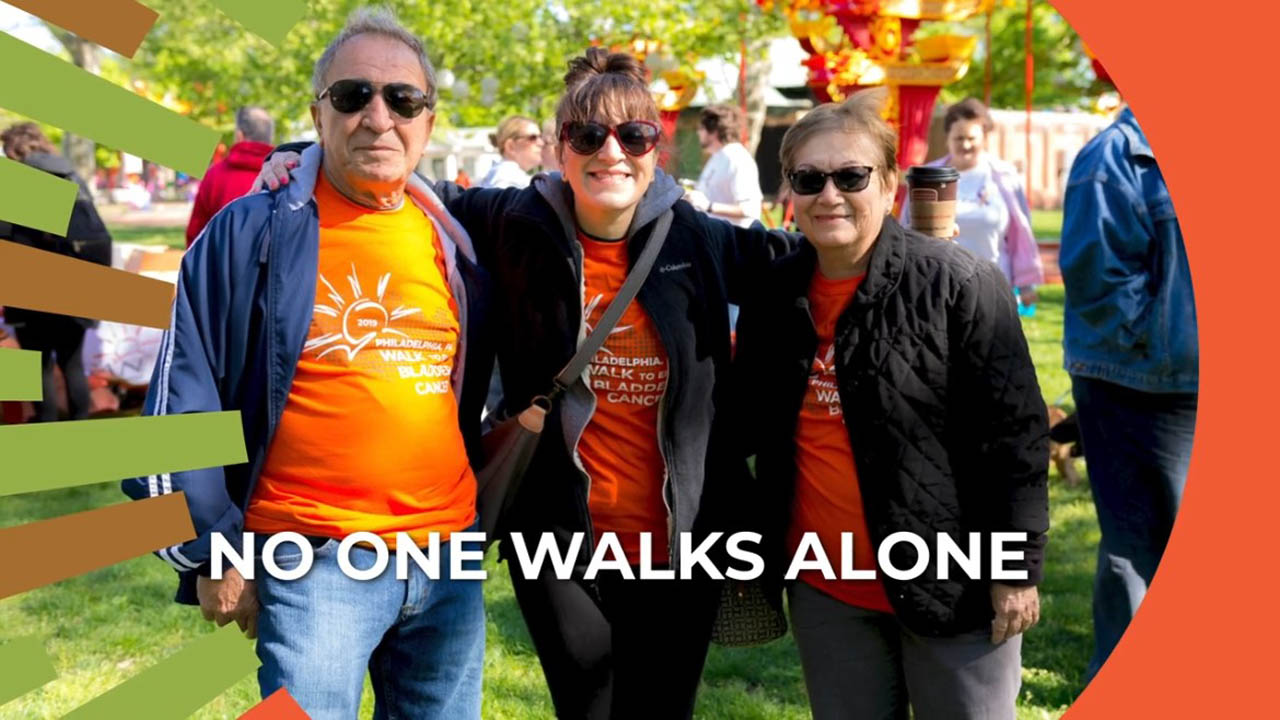 no one walks alone image charity walk participants BCAN virtual fundraiser videos