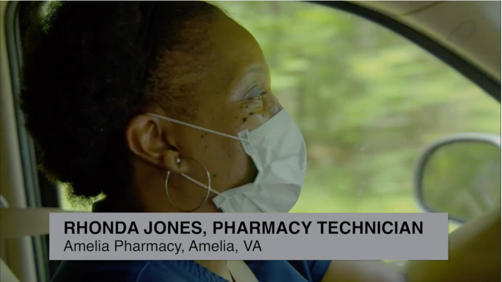 pharmacy team member traveling with pharmacist vaccinate homebound patients Association Video %page
