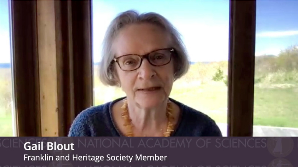 virtually-filmed donor video national academy sciences features gail blout seaside background