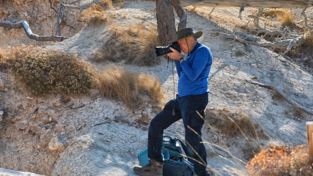 lifetime contribution award video recipient david ramsey behind camera cai virtual program