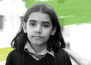 a thumbnail for an HPV vaccination video showing a girl in the recommended age group for this vaccine