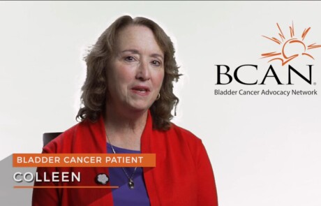 screenshot of a donation request video featuring a cancer patient testimonial for fundraising